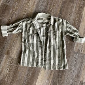 Oversized button up